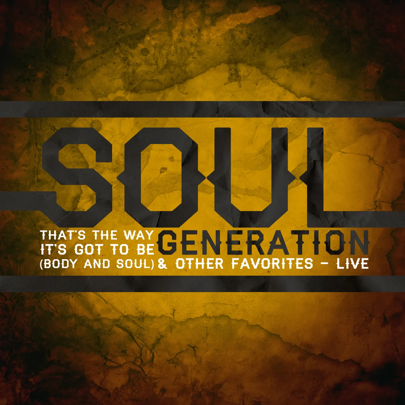 The Soul Generation THAT'S THE WAY IT'S GOT TO BE: LIVE CD