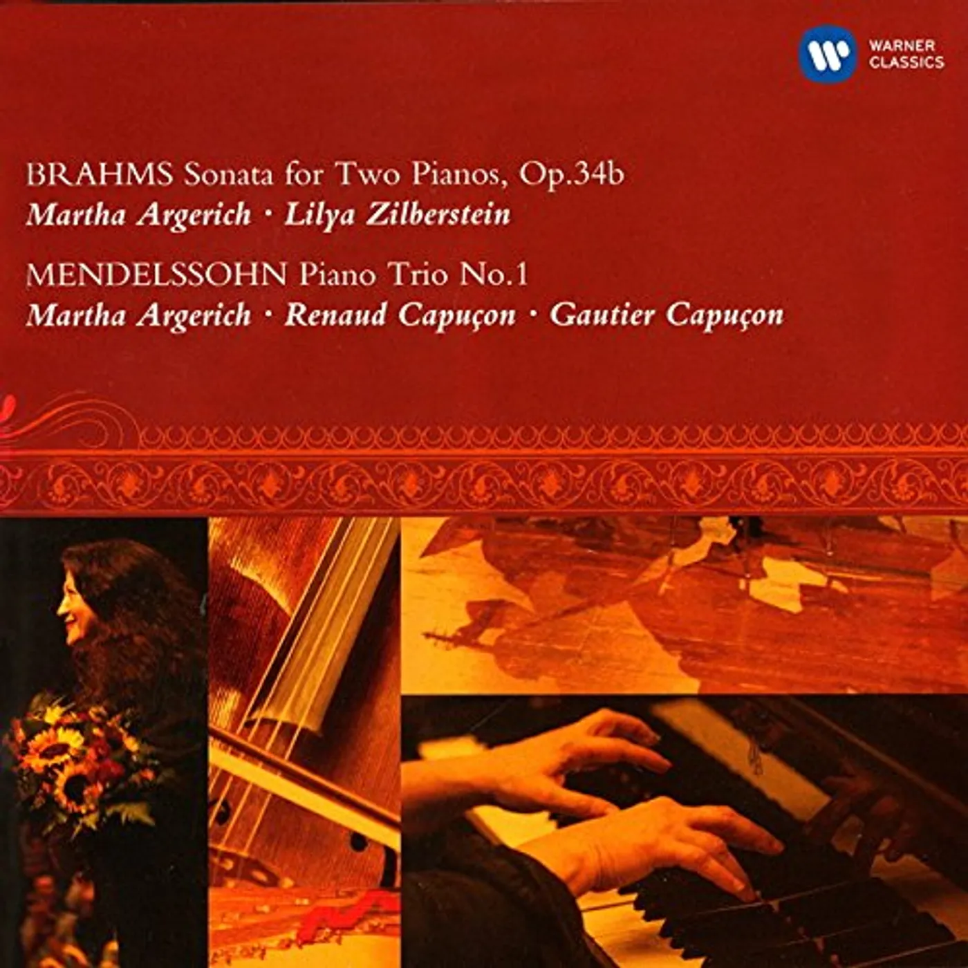 Martha Argerich BRAHMAS: SONATA FOR 2 PIANOS ETC. CD