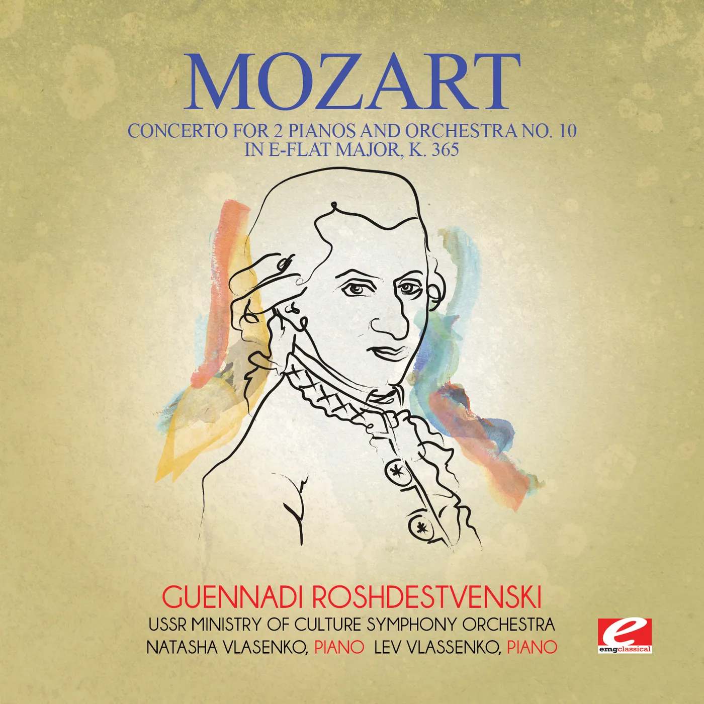Wolfgang Amadeus Mozart CONCERTO FOR 2 PIANOS & ORCHESTRA NO. 10 IN E-FLAT CD