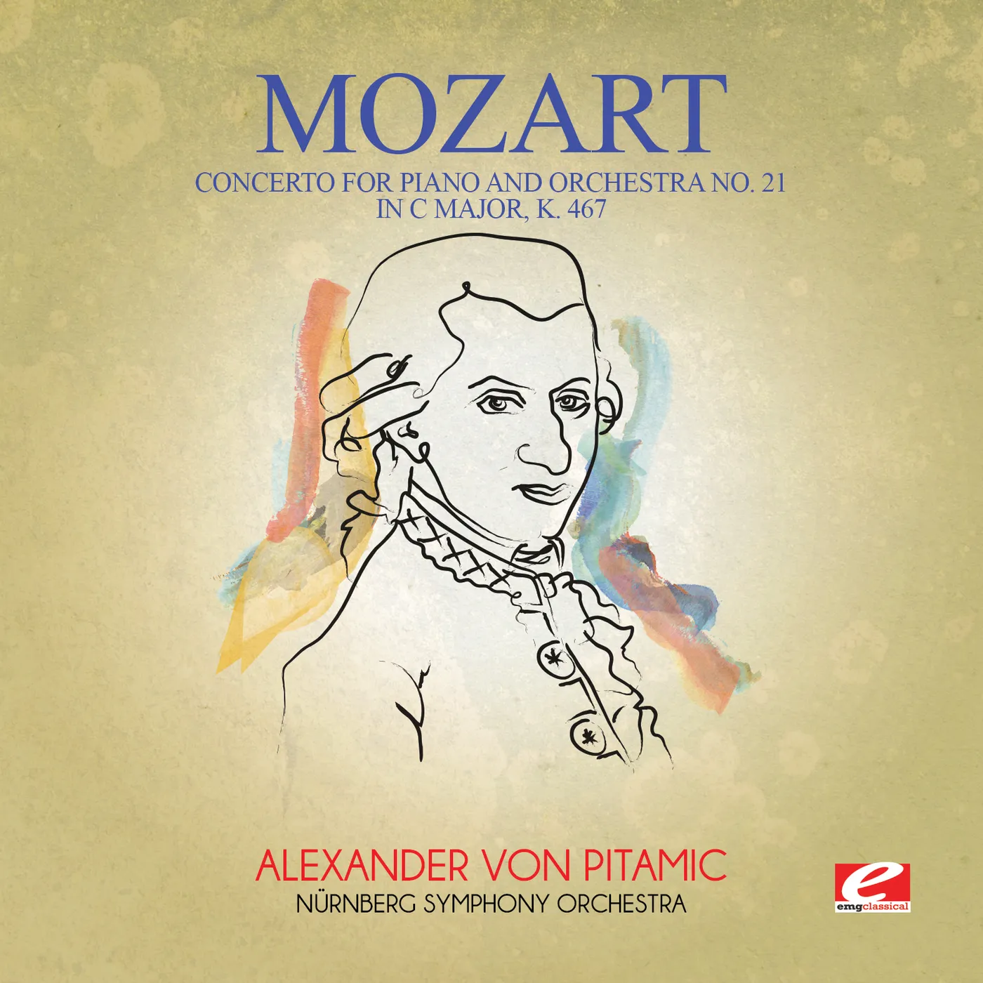 Wolfgang Amadeus Mozart CONCERTO FOR PIANO & ORCHESTRA NO. 21 IN C MAJOR K CD