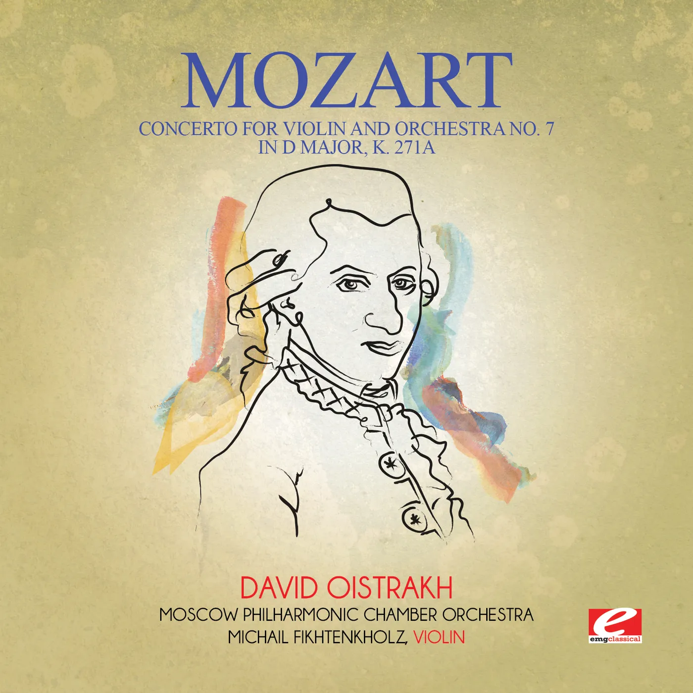 Wolfgang Amadeus Mozart CONCERTO FOR VIOLIN & ORCHESTRA NO. 7 IN D MAJOR K CD