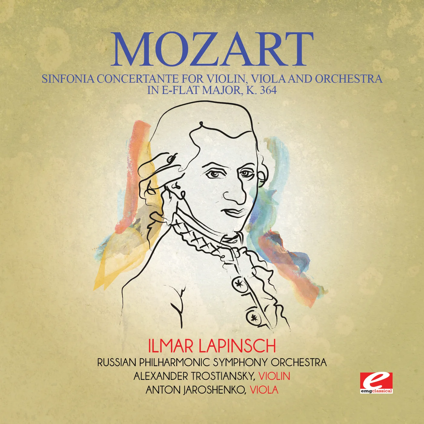 Wolfgang Amadeus Mozart SINFONIA CONCERTANTE FOR VIOLIN VIOLA & ORCHESTRA CD