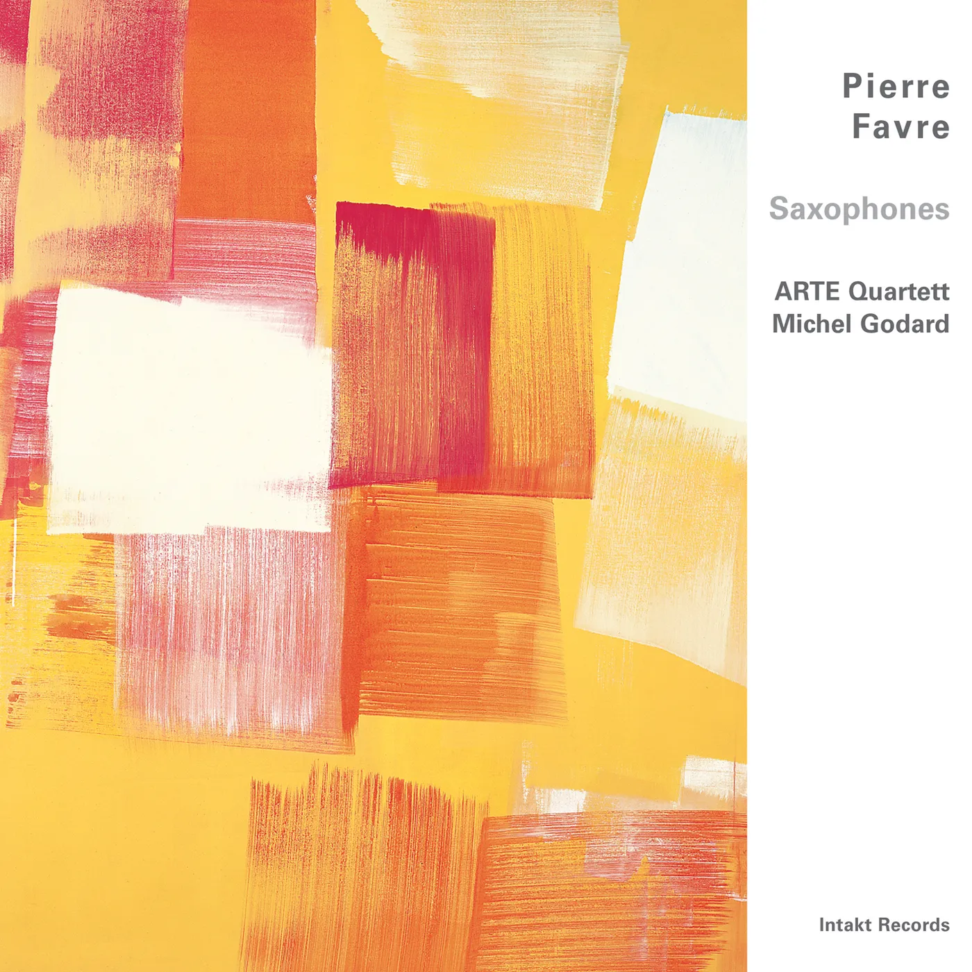 Pierre Favre SAXOPHONES CD