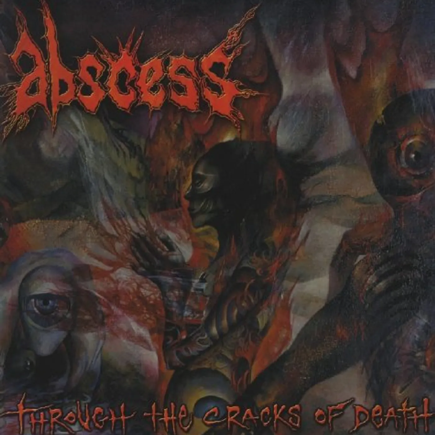Abscess THROUGH THE CRACKS OF DEATH Vinyl Record
