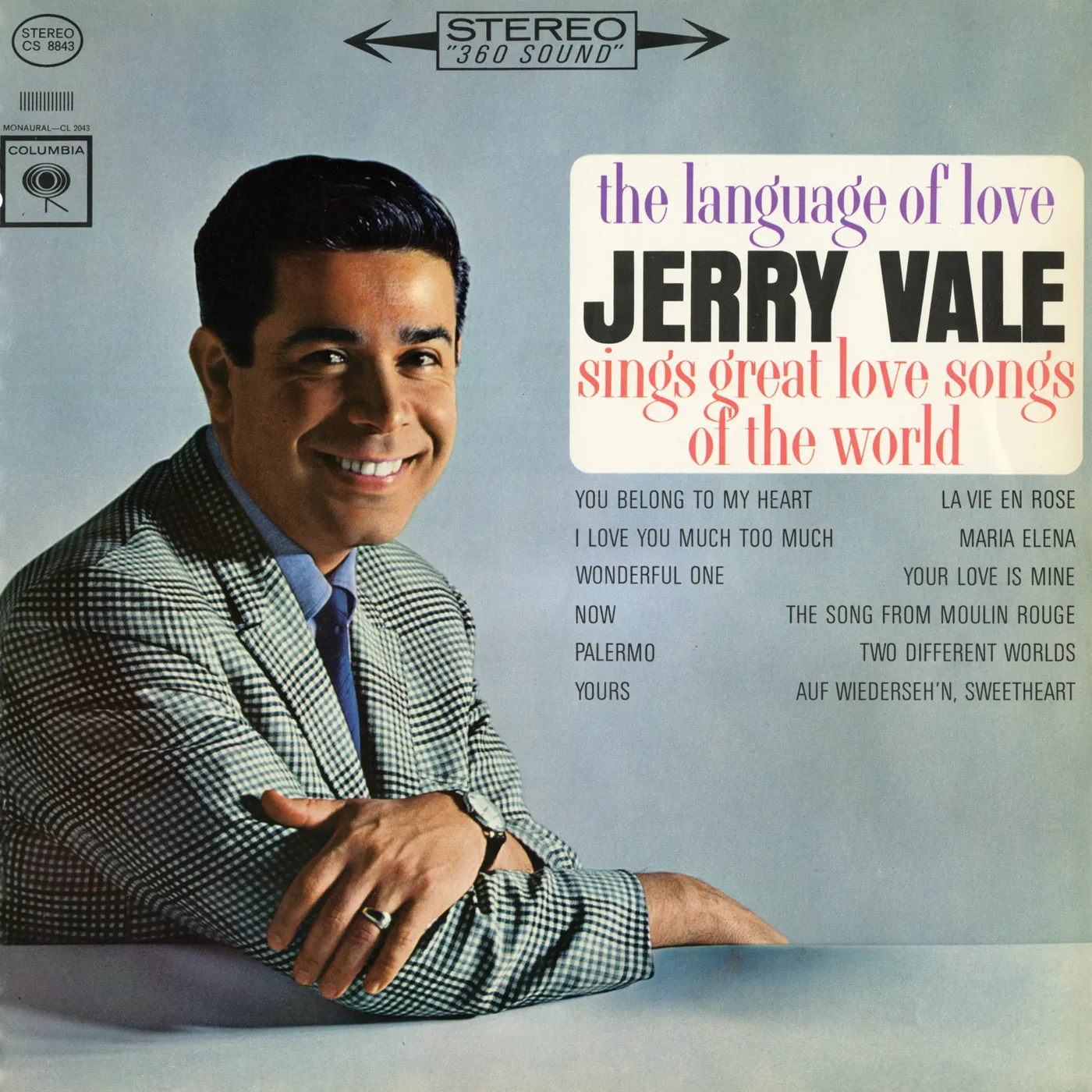 Jerry Vale THE LANGUAGE OF LOVE CD