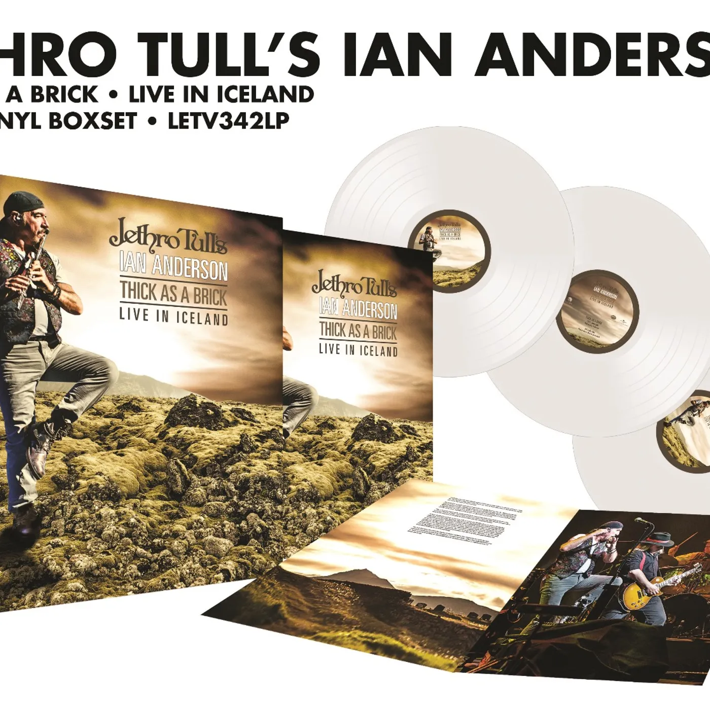 Ian Anderson THICK AS A BRICK-LIVE IN ICELAND Vinyl Record - Colored Vinyl, UK Release