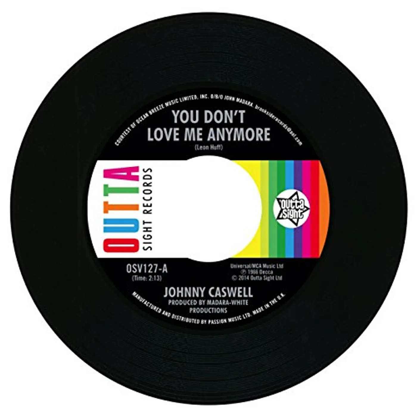 Jonny Caswell YOU DON'T LOVE ME ANYMORE / I.O.U Vinyl Record