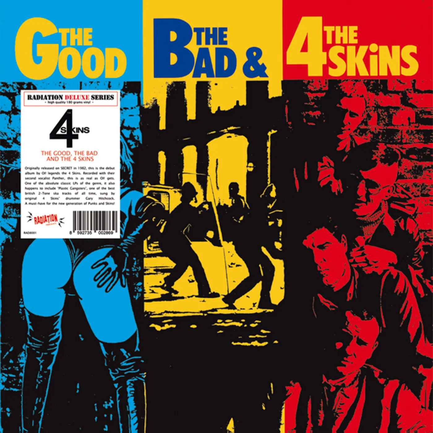 GOOD THE BAD & THE 4 SKINS Vinyl Record - Italy Release