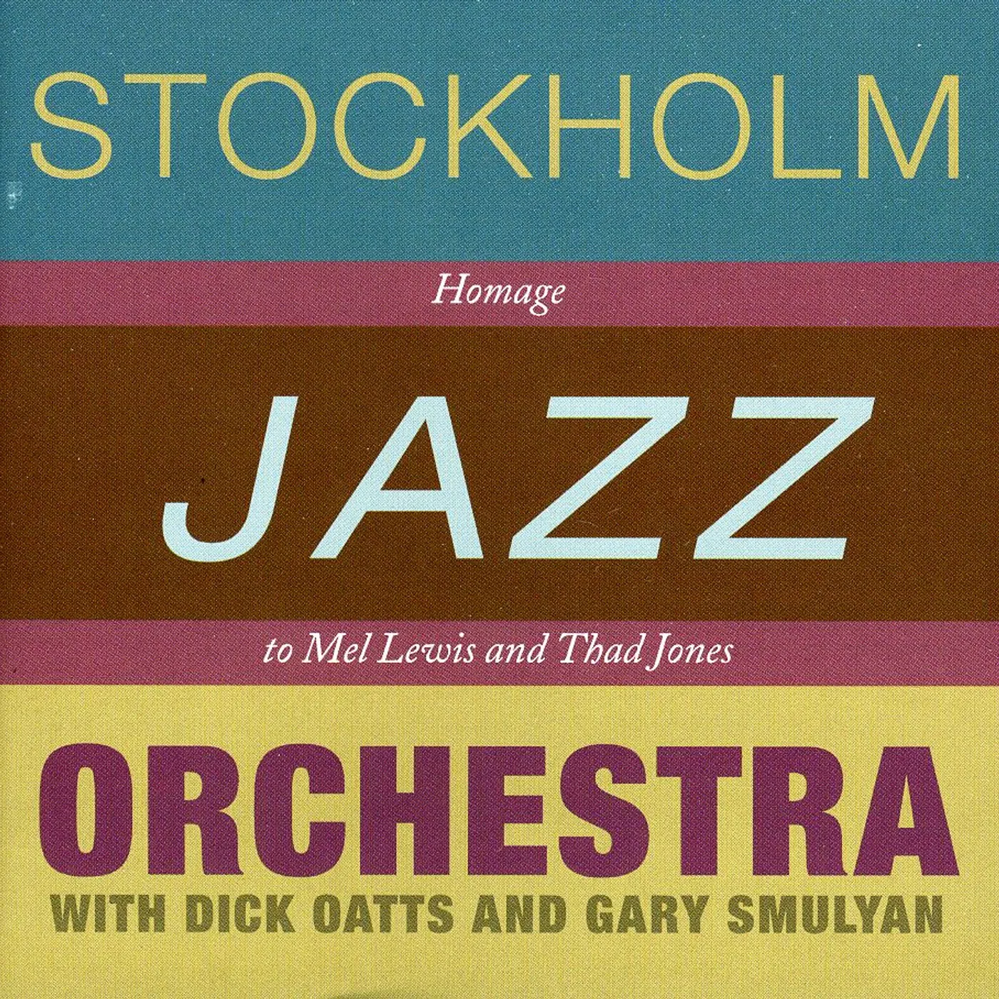 Stockholm Jazz Orchestra HOMAGE CD