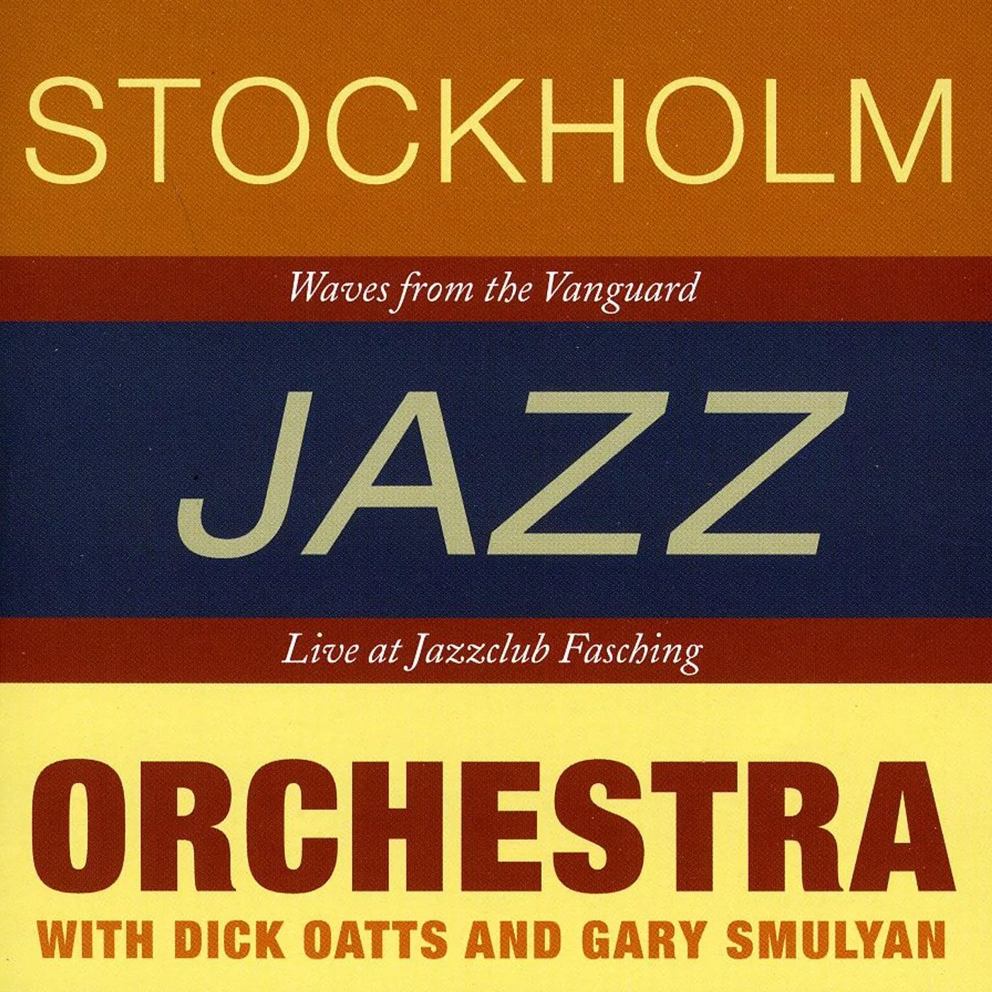 Stockholm Jazz Orchestra WAVES FROM THE VANGUARD CD