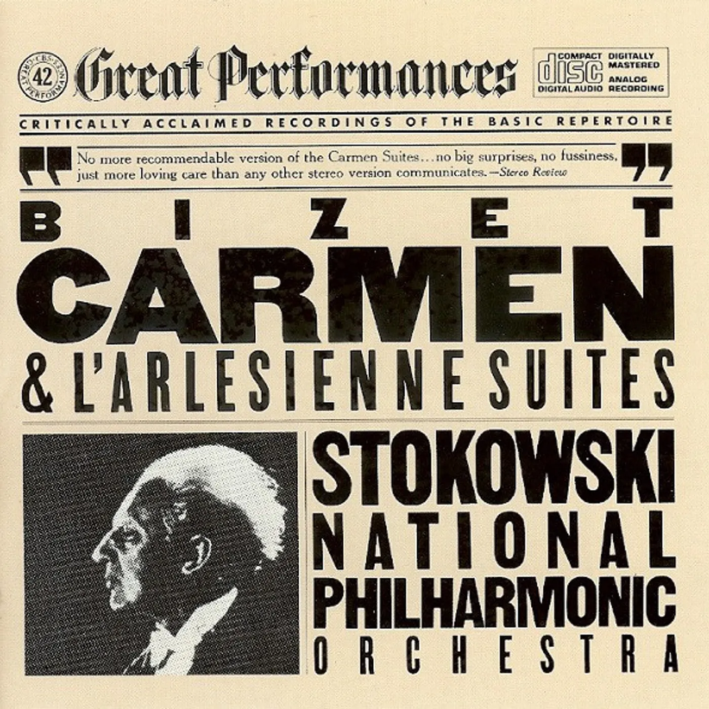 Leopold Stokowski BIZET: CARMEN & L'ARLESIENNE S (LIMITED) CD