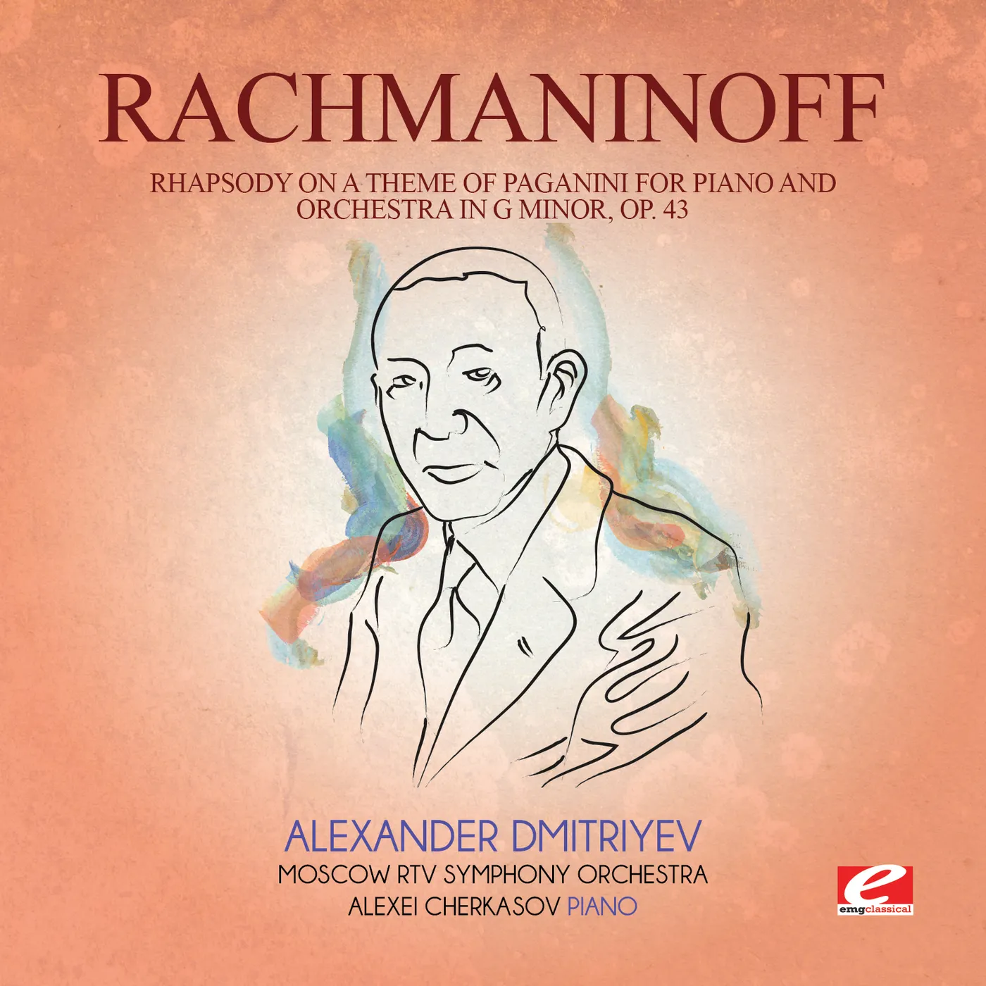 Sergei Rachmaninoff RHAPSODY ON THEME PAGANINI PIANO & ORCH G MIN CD