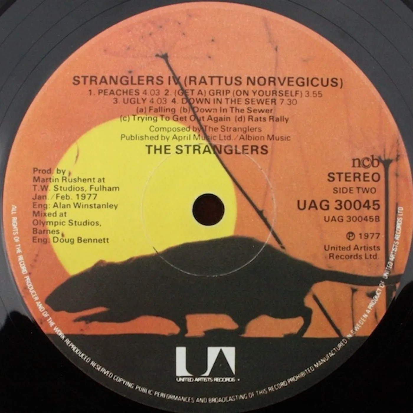 The Stranglers RATTUS NORVEGICUS Vinyl Record - UK Release