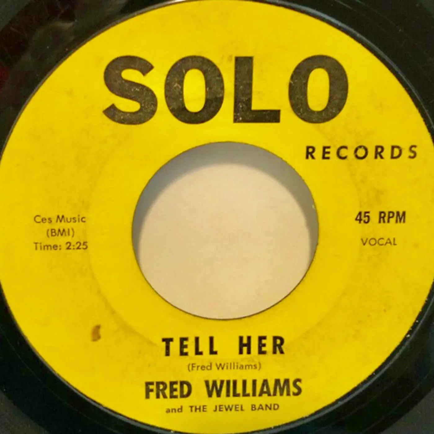 Fred Williams TELL HER Vinyl Record