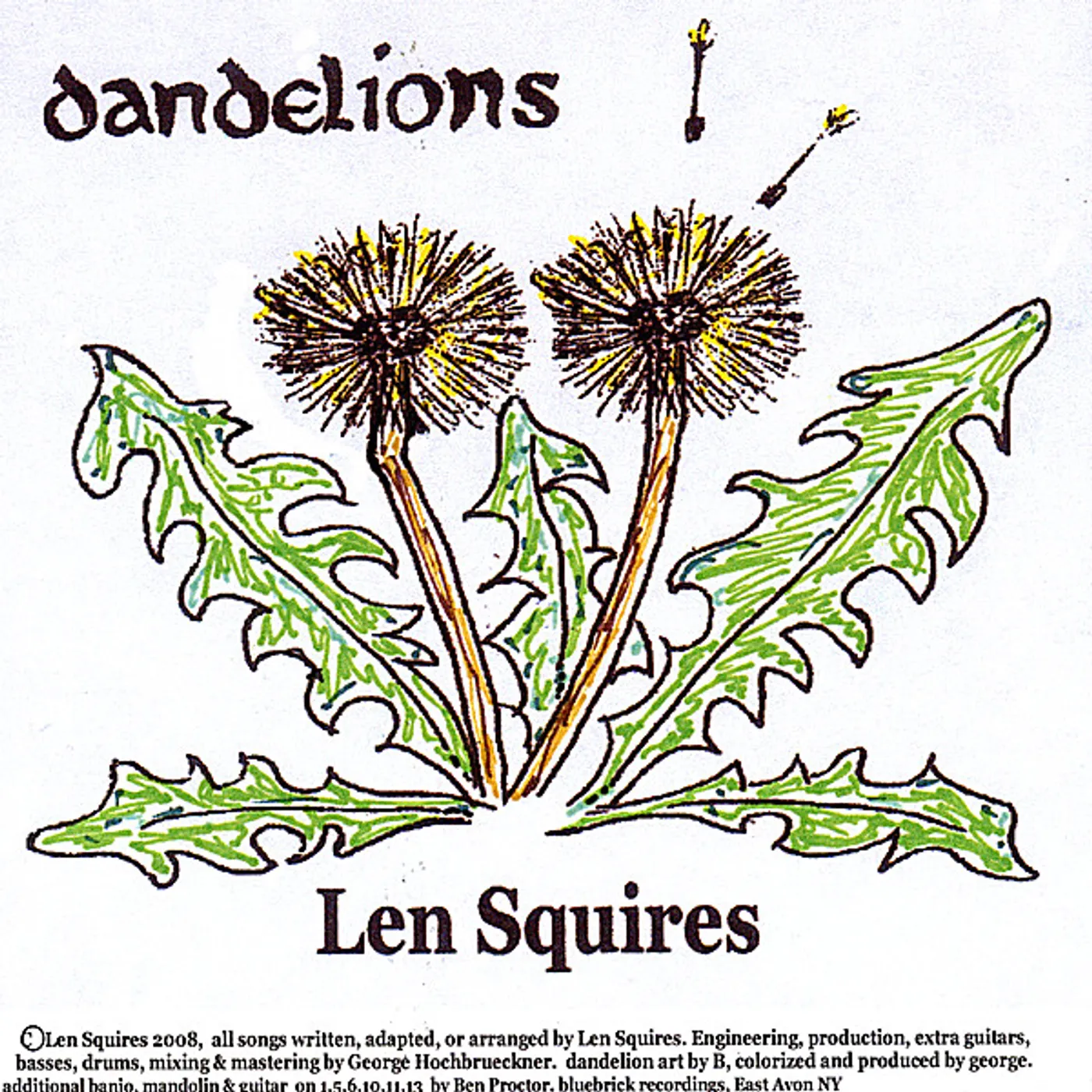 Len Squires DANDELIONS CD