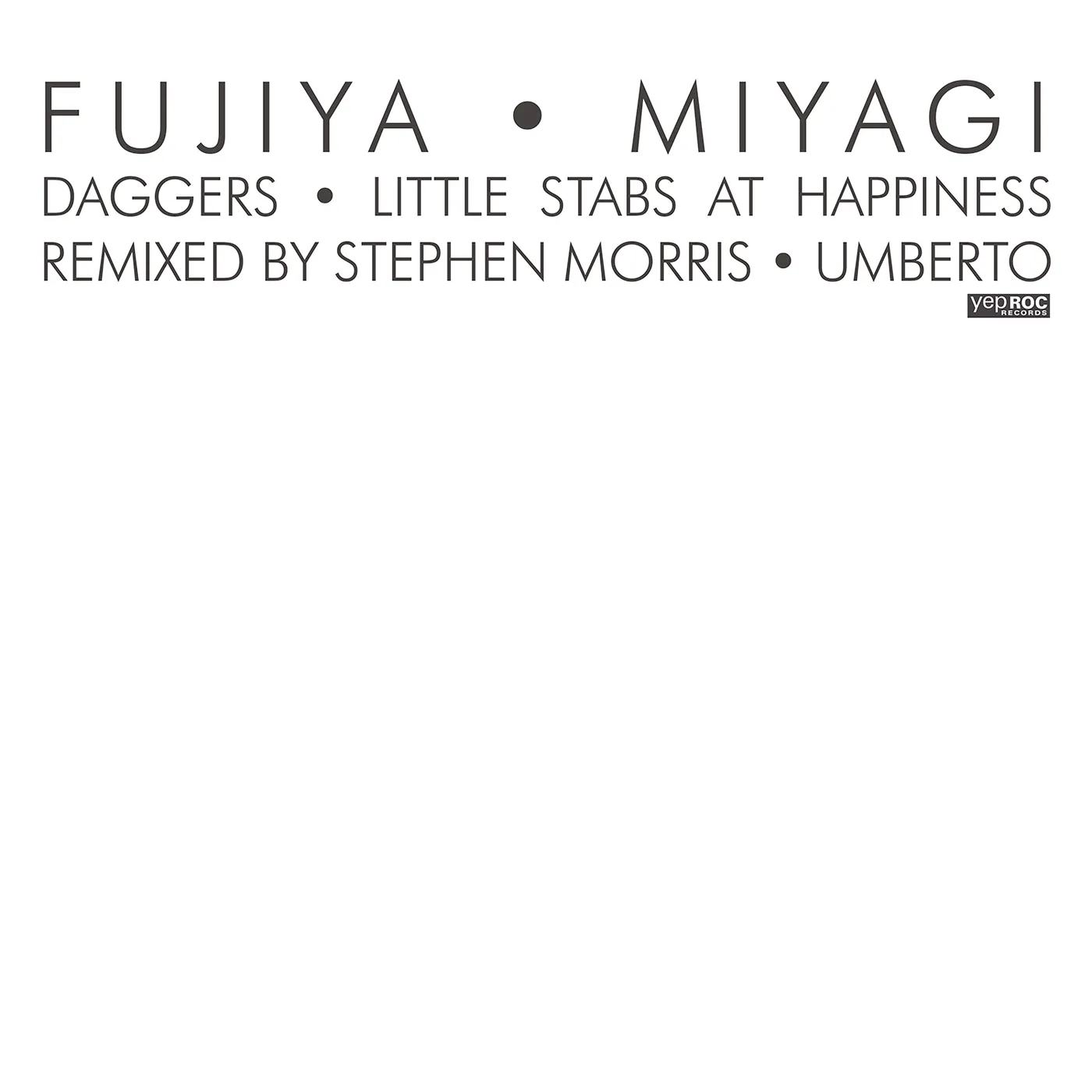 Fujiya & Miyagi REMIXES Vinyl Record