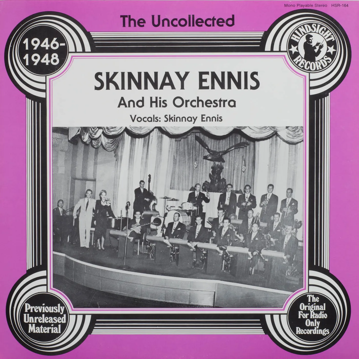 Skinnay Ennis and His Orchestra UNCOLLECTED Vinyl Record