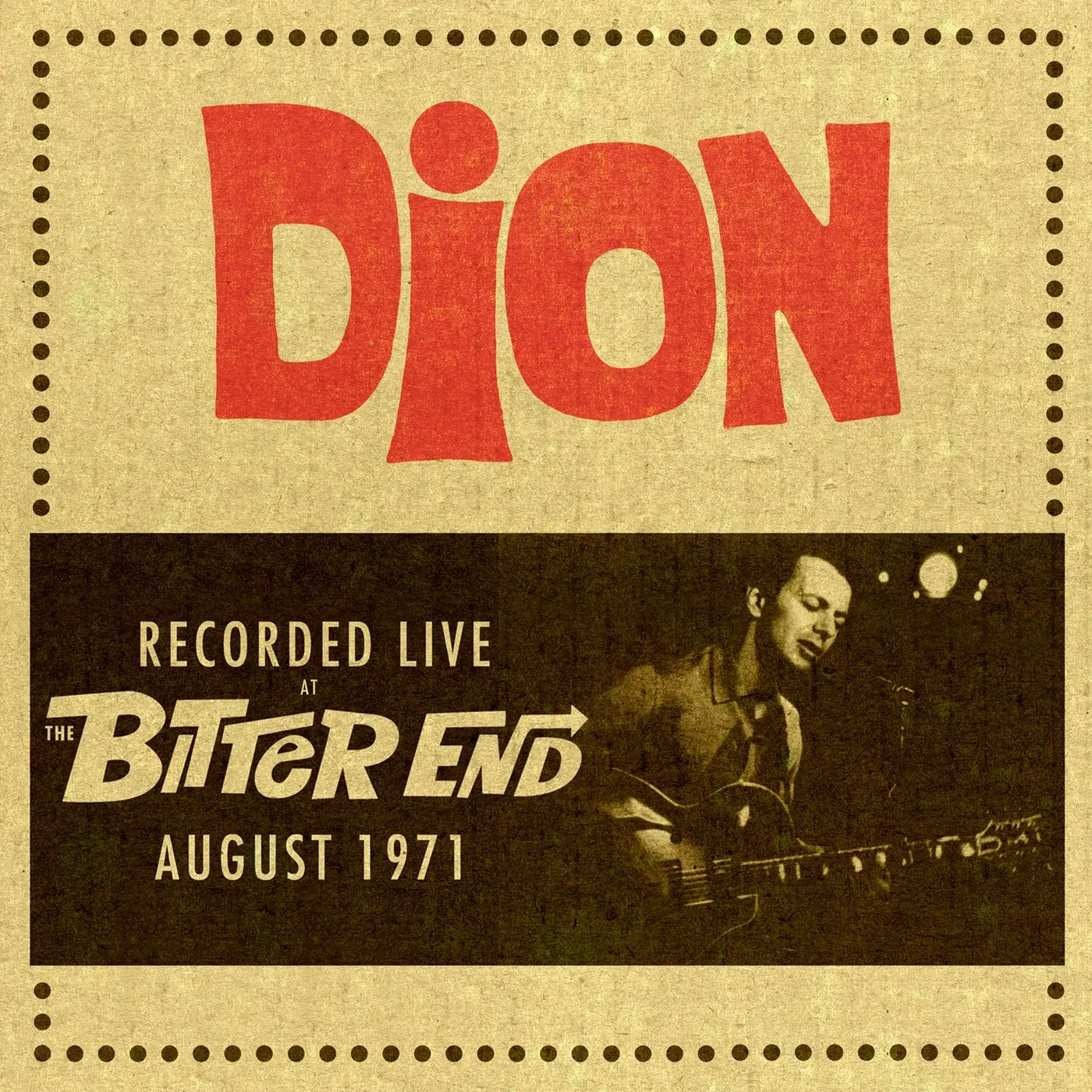 Dion LIVE AT THE BITTER END 1971 CD