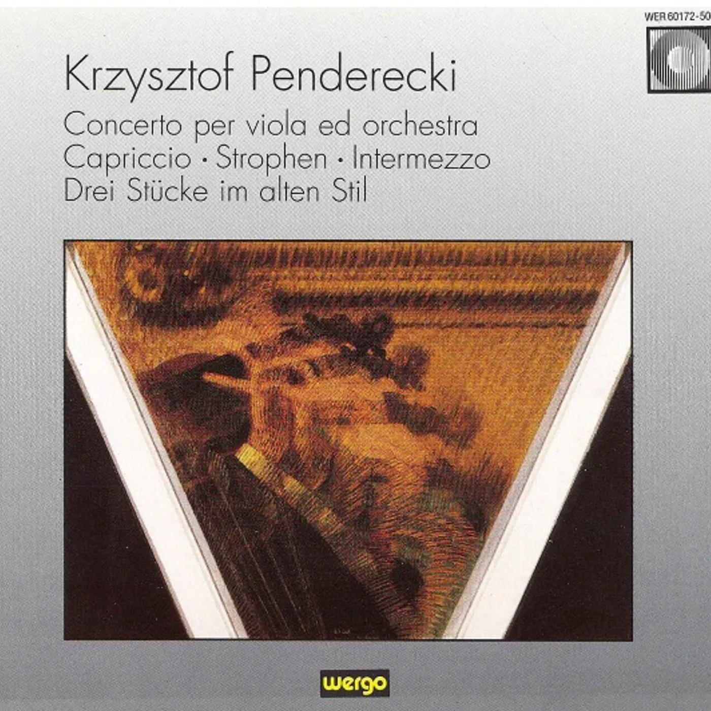 Penderecki CONCERTO FOR VIOLA & ORCHESTRA CD