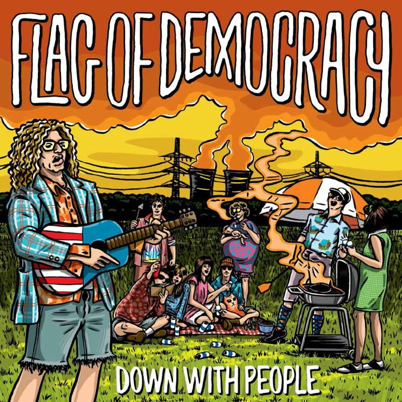 Flag Of Democracy Down With People Vinyl Record