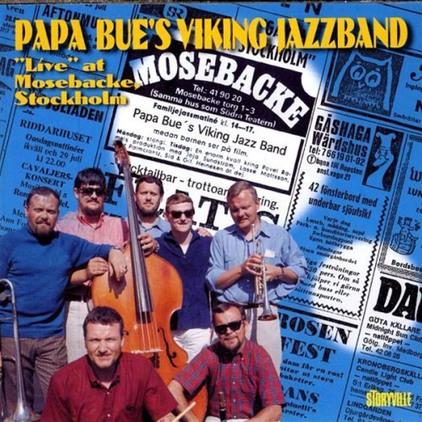 Papa Bue's Viking Jazz Band LIVE AT MOSEBACKE STOCKHOLM CD