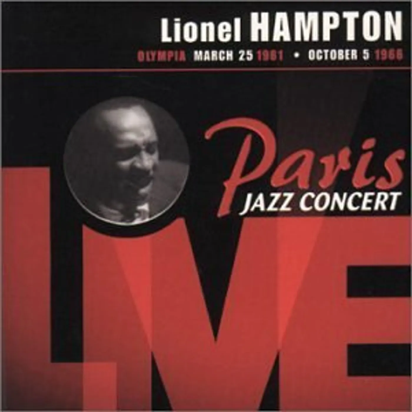 Lionel Hampton PARIS JAZZ CONCERT LIVE CD