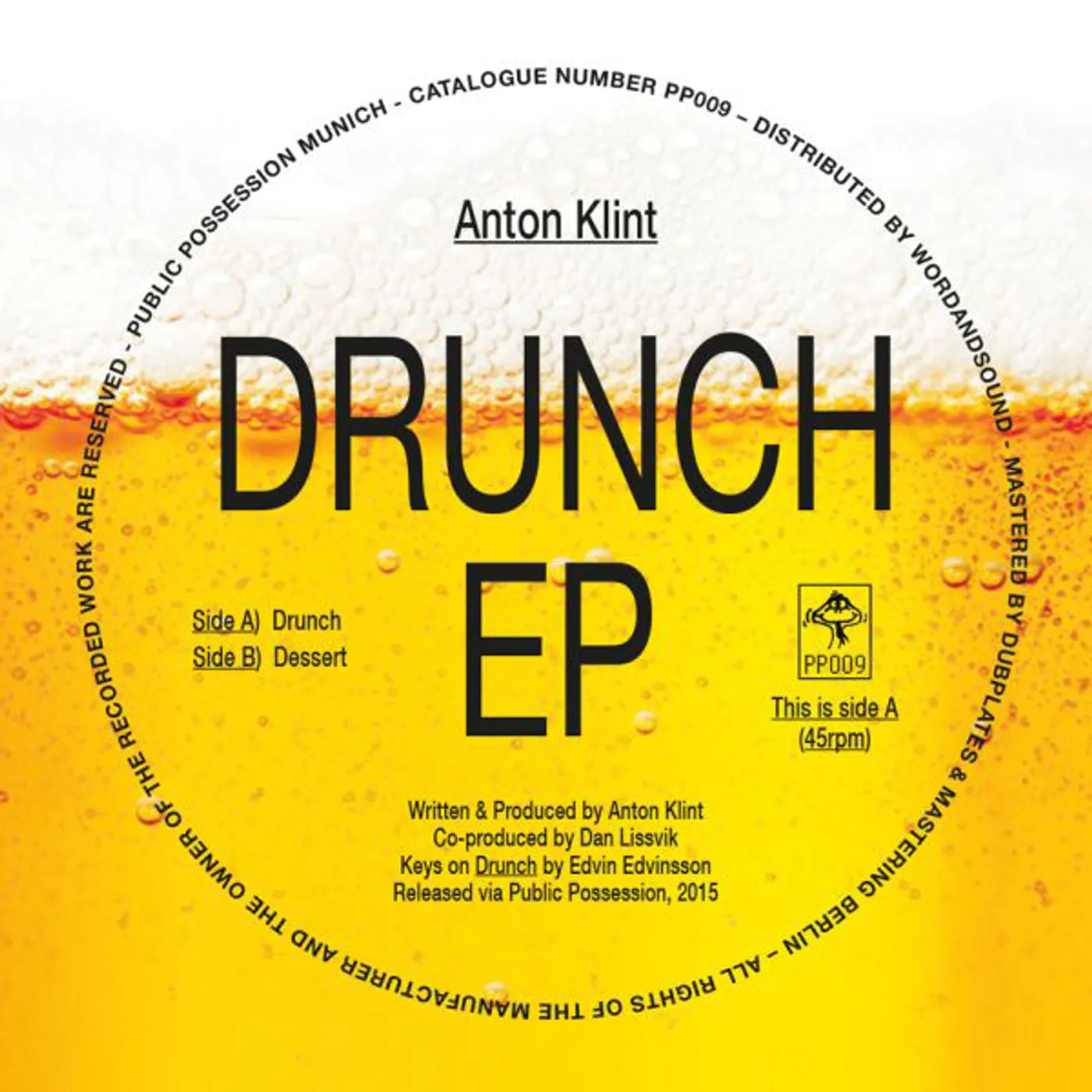 Anton Klint DRUNCH Vinyl Record