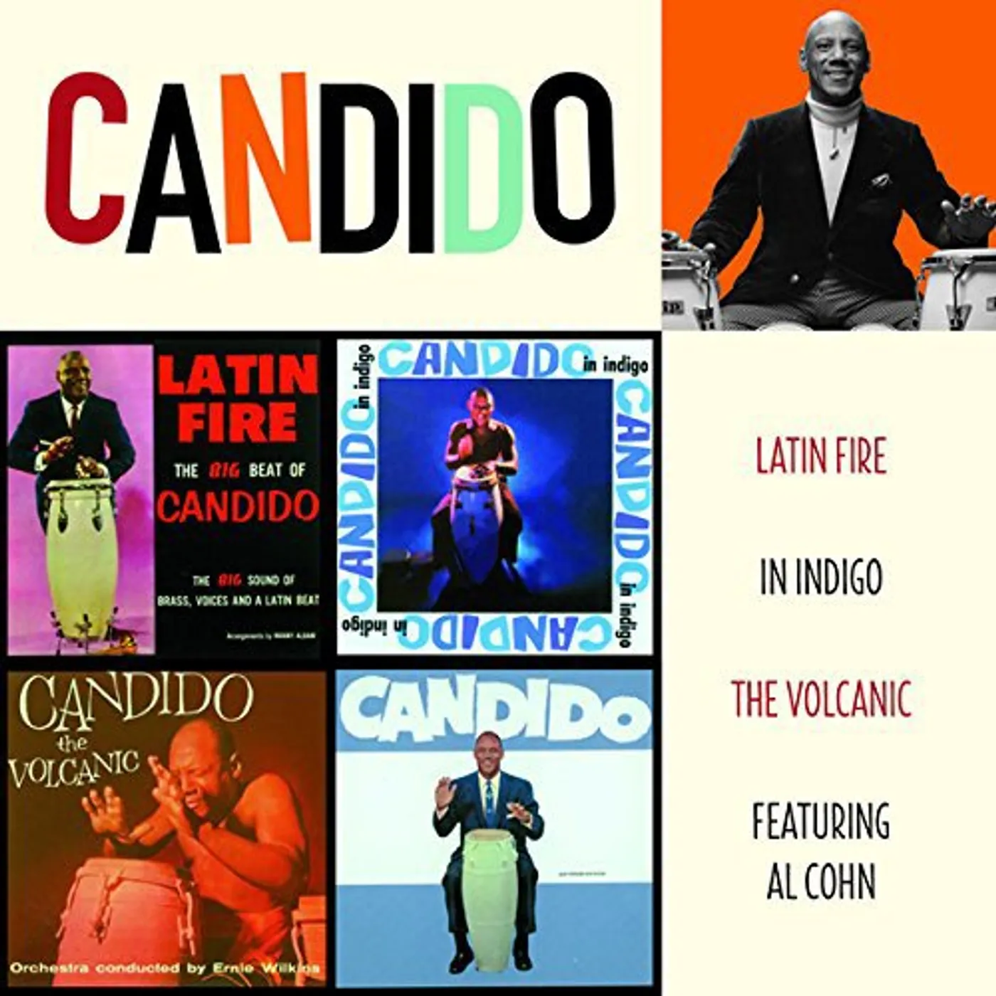 Candido LATIN FIRE + IN INDIGO + THE VOLCANIC CD
