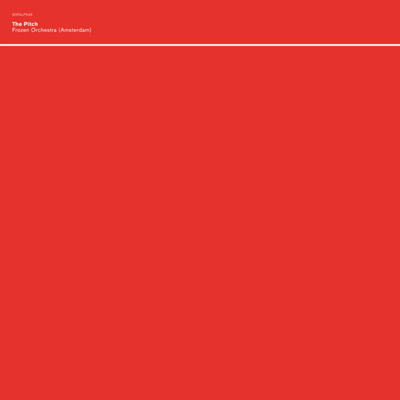 Pitch FROZEN ORCHESTRA (AMSTERDAM) Vinyl Record