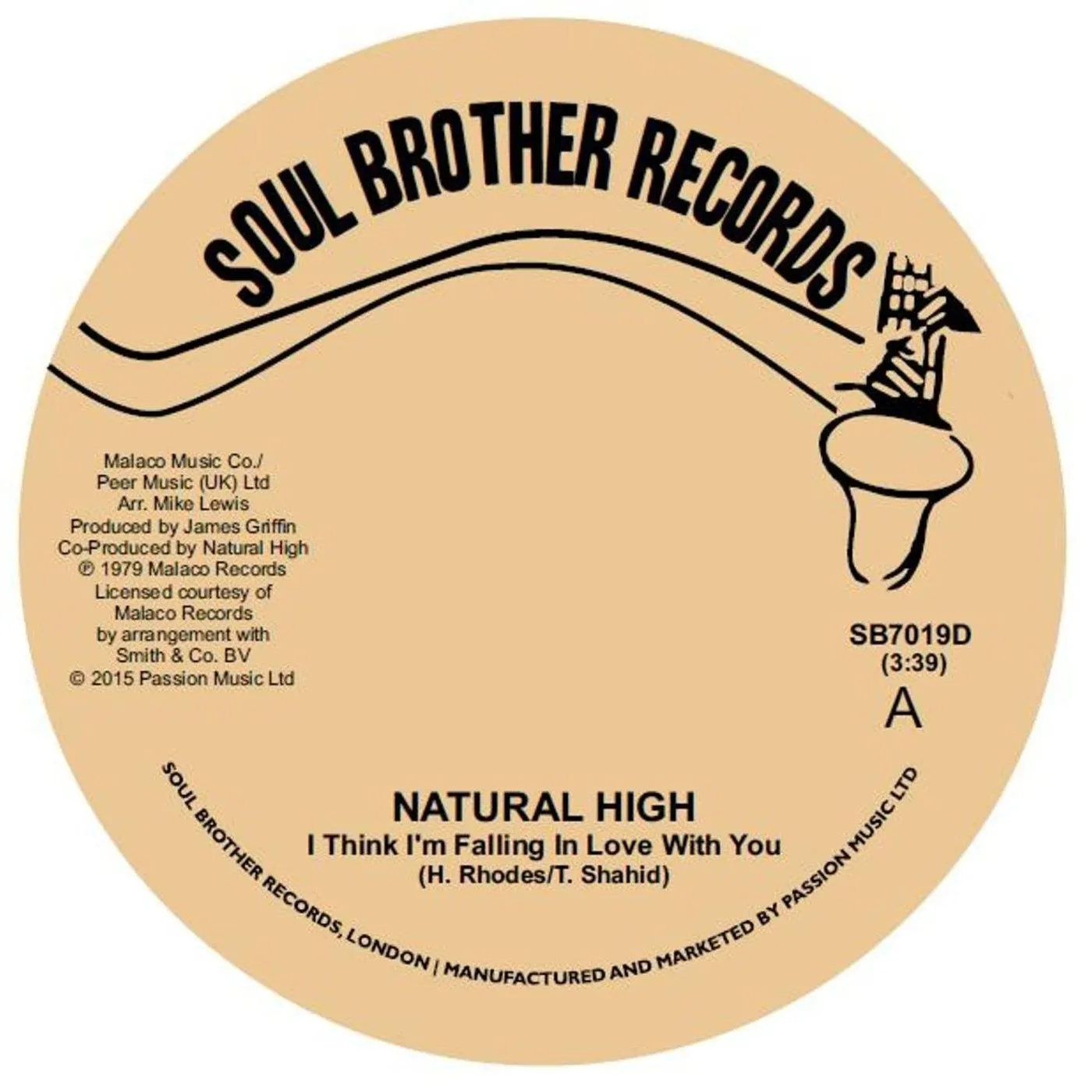 Natural High I THINK I'M FALLING IN LOVE WITH YOU / TRUST IN ME Vinyl Record