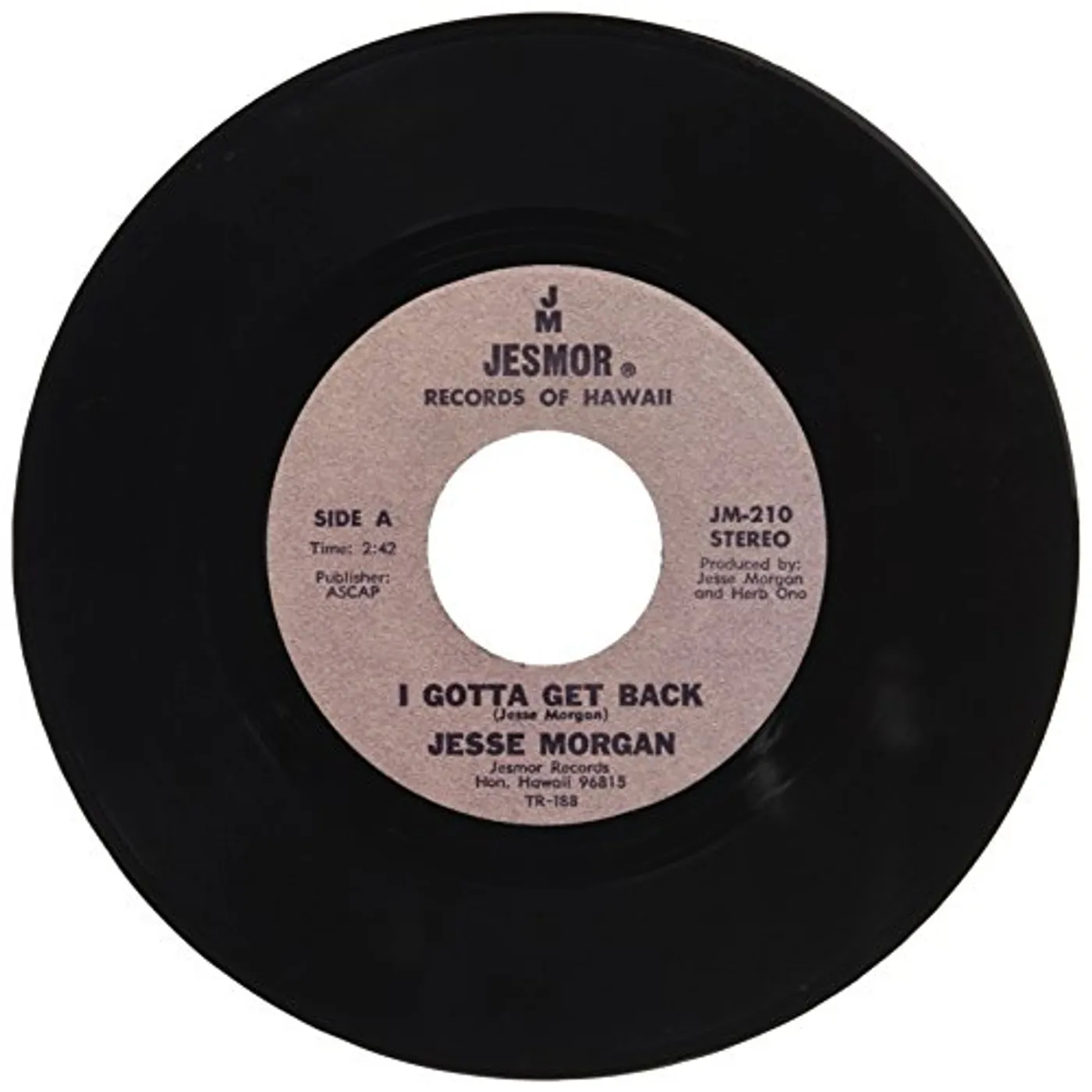Jesse Morgan I Gotta Get Back Vinyl Record