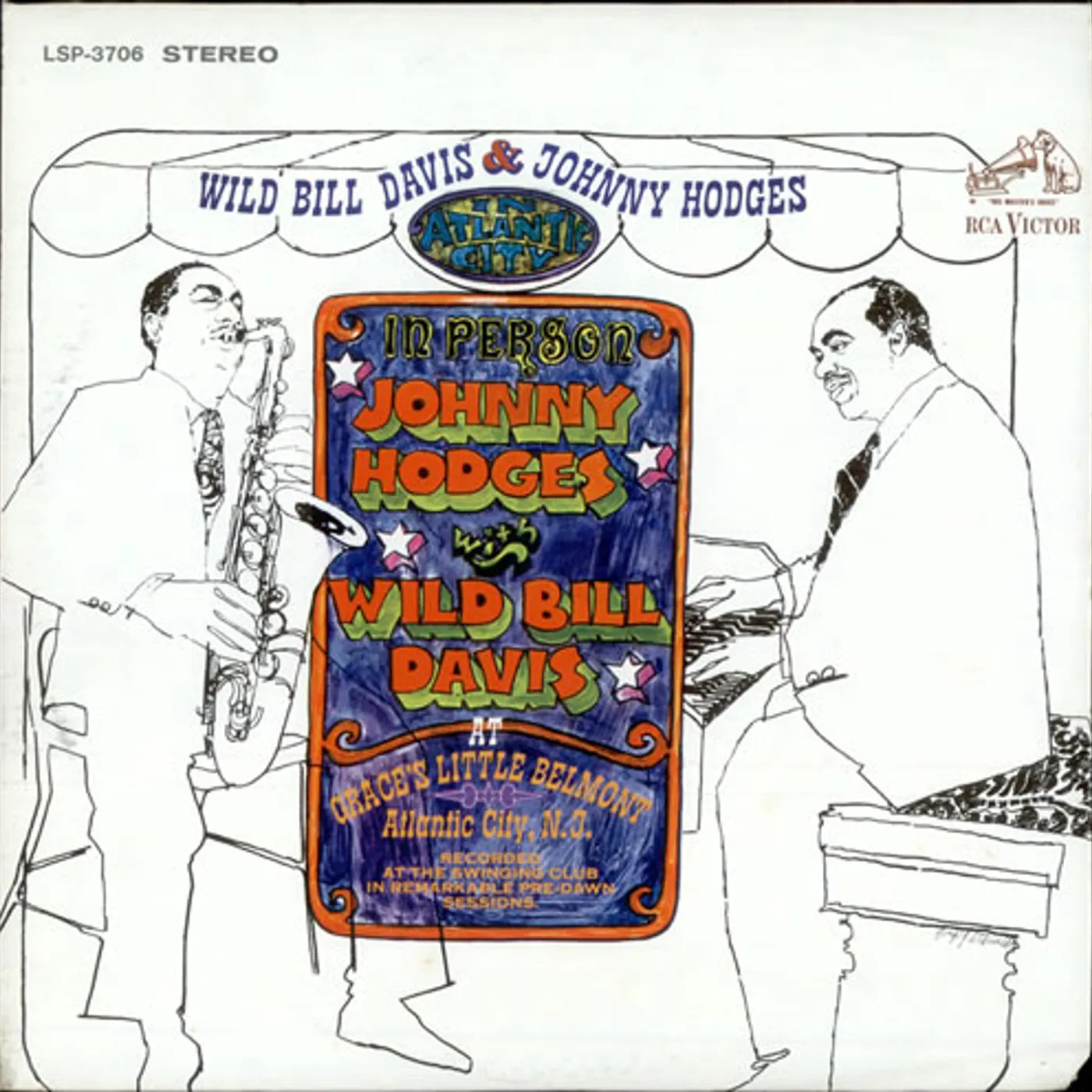 Johnny Hodges & Wild Bill Davis IN ATLANTIC CITY Vinyl Record