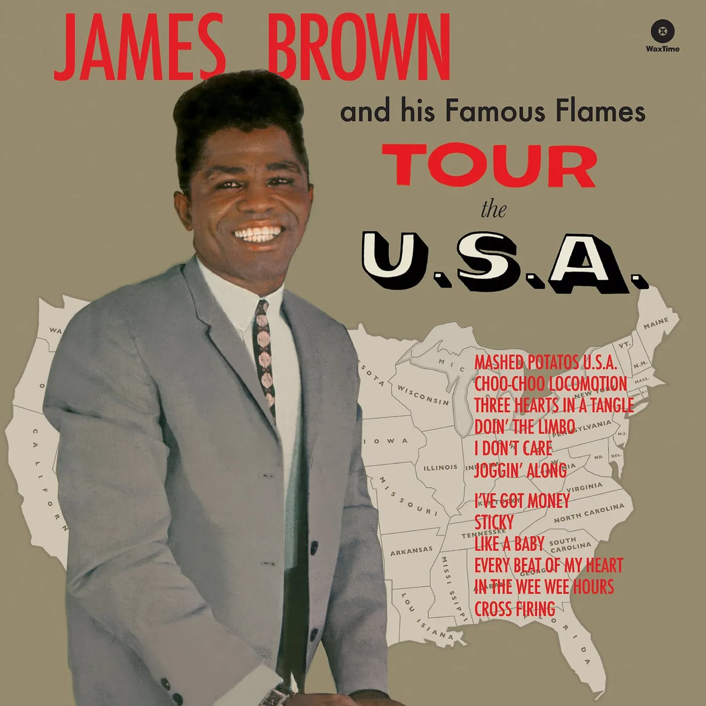 James Brown TOUR THE U.S.A Vinyl Record - Spain Release