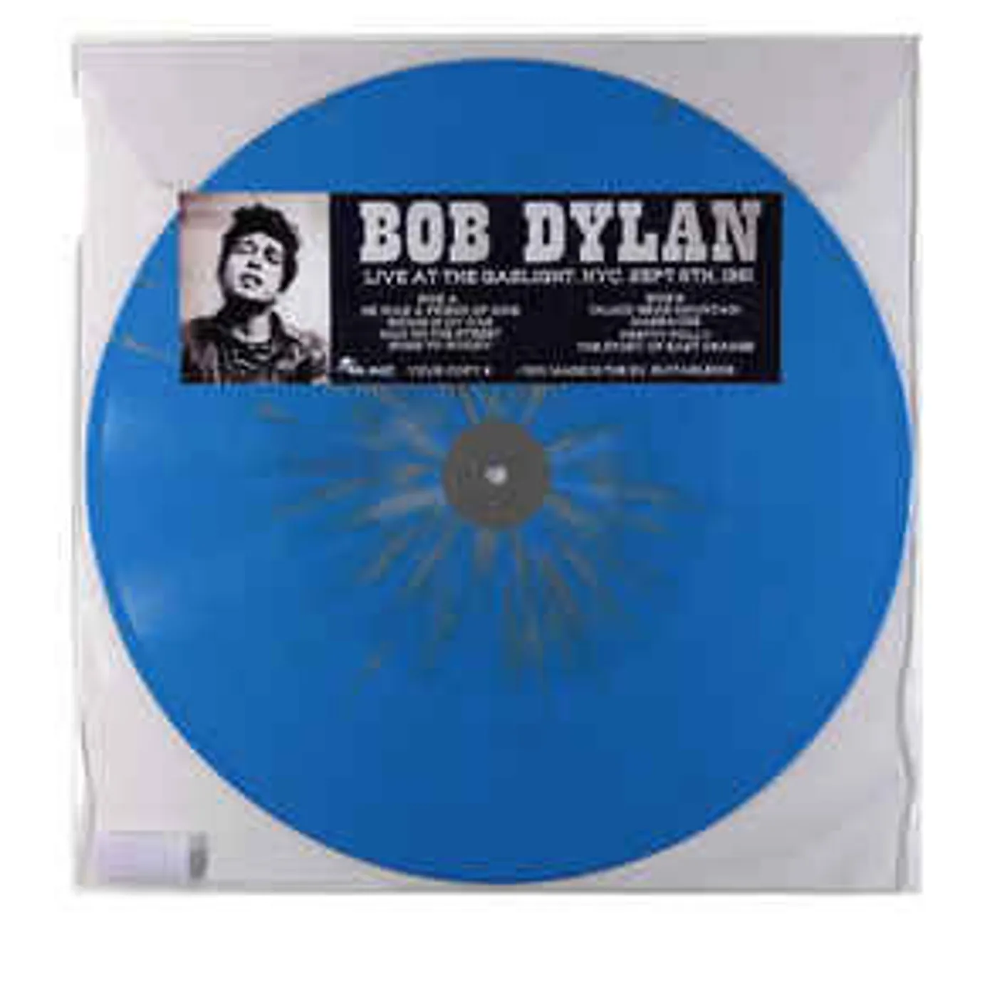Bob Dylan GASLIGHT NYC SEPT. 6TH 1961 Vinyl Record