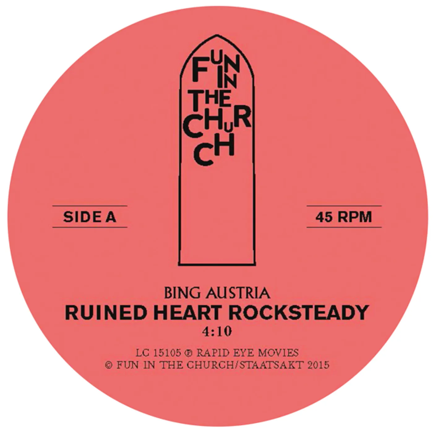 Bing Austria RUINED HEART (ROCKSTEADY) Vinyl Record