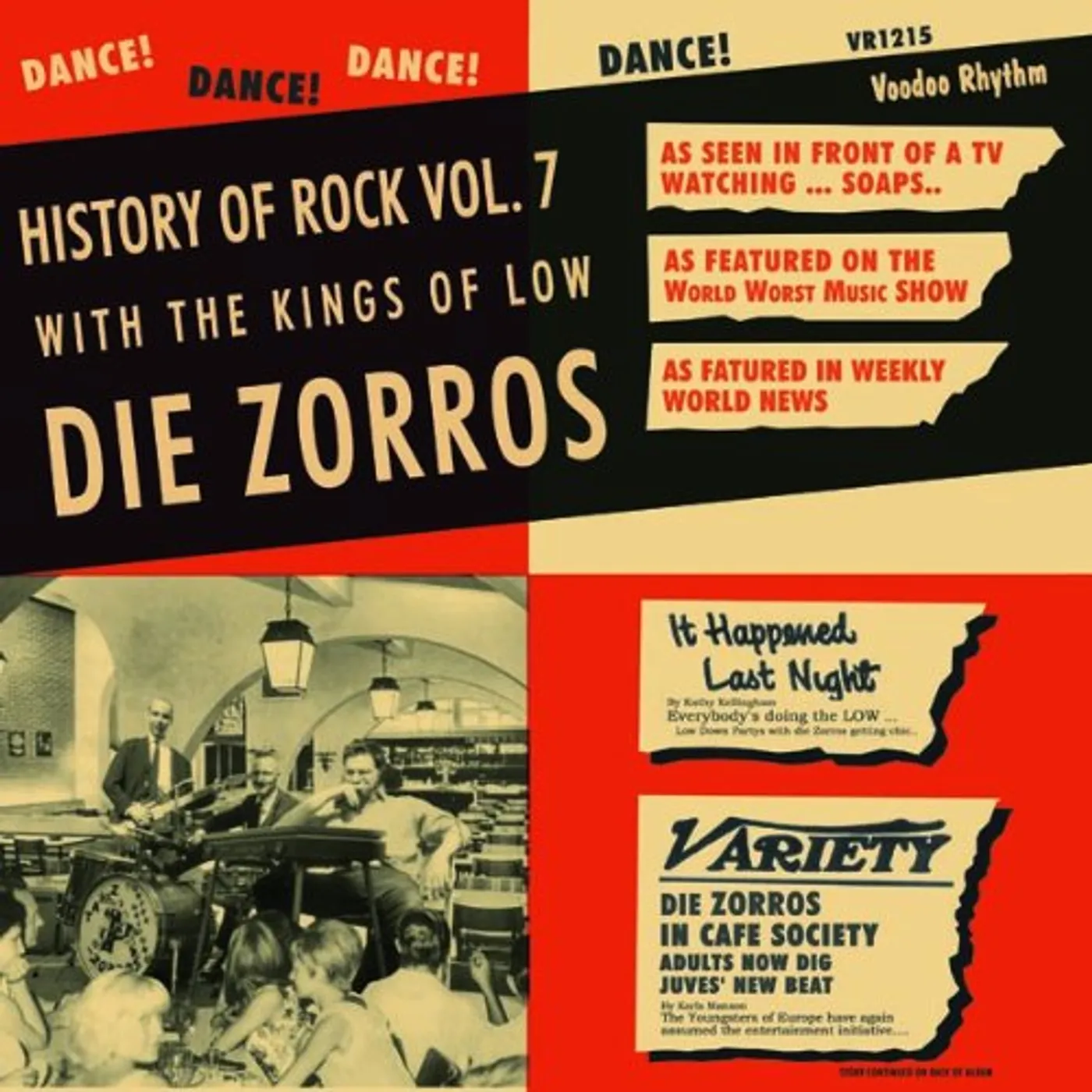 Die Zorros HISTORY OF ROCK 7 Vinyl Record