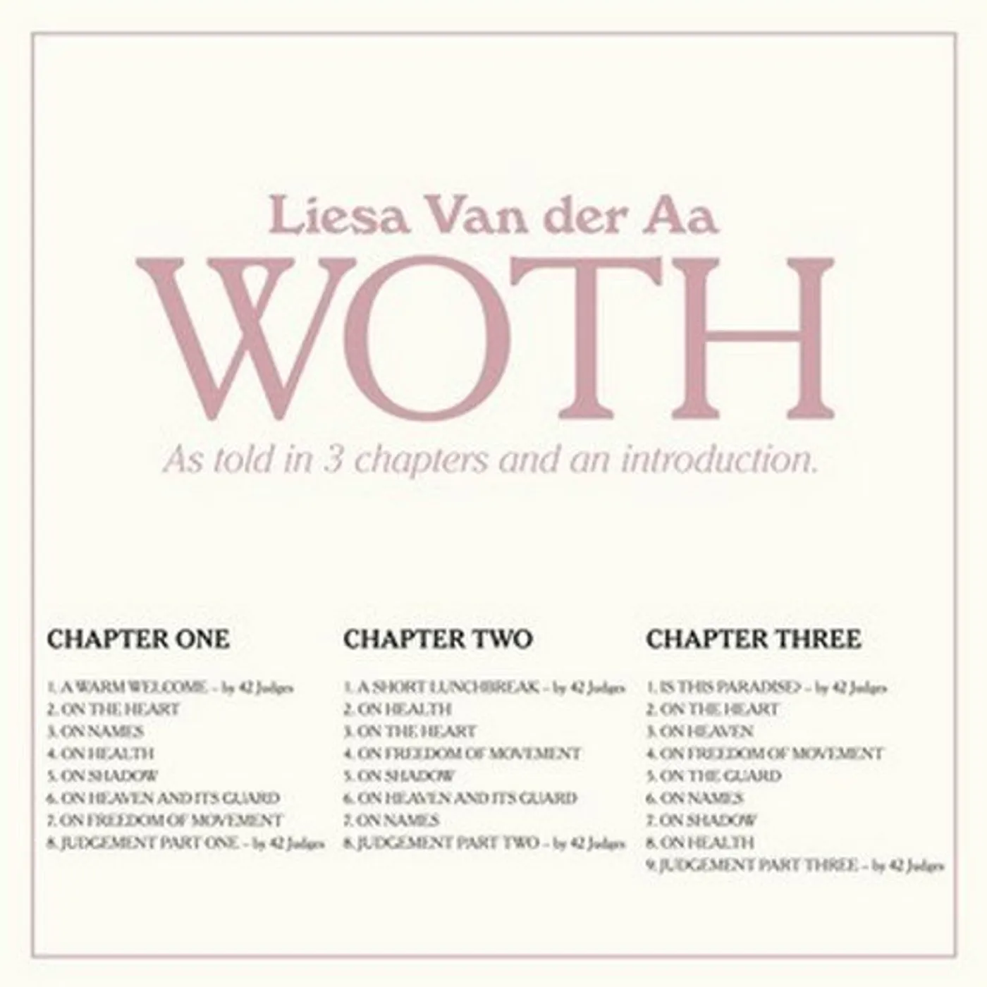 Liesa Van der Aa WOTH CD