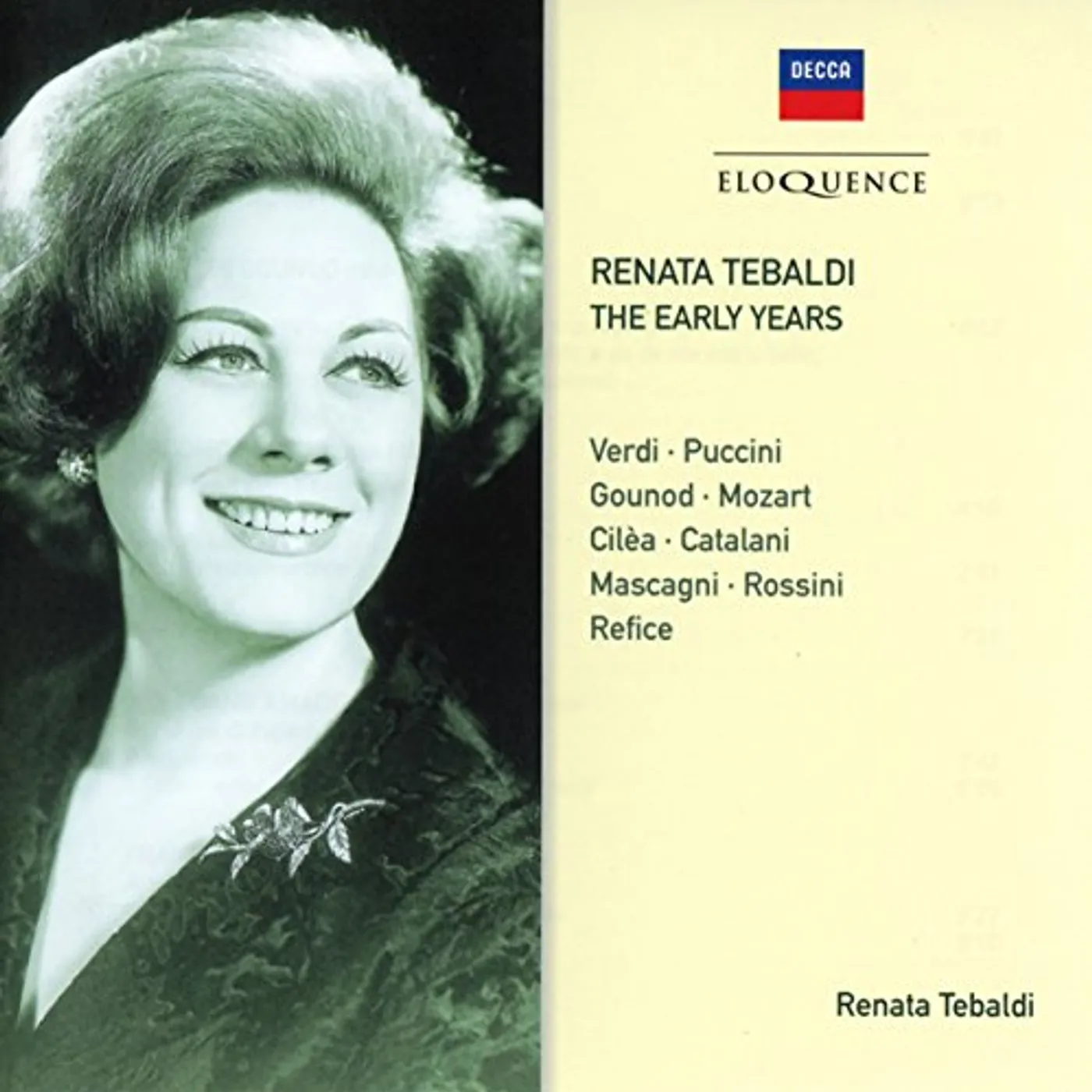 Renata Tebaldi EARLY YEARS CD