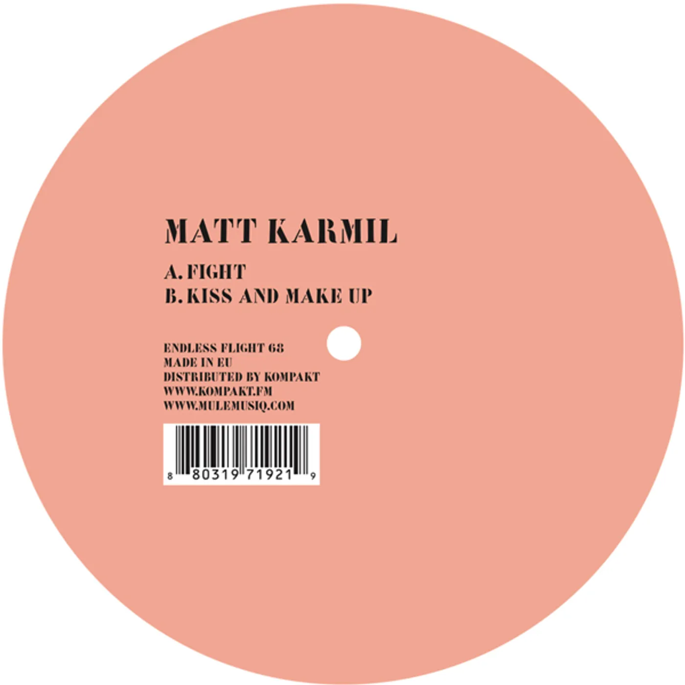 Matt Karmil KISS & MAKE UP Vinyl Record