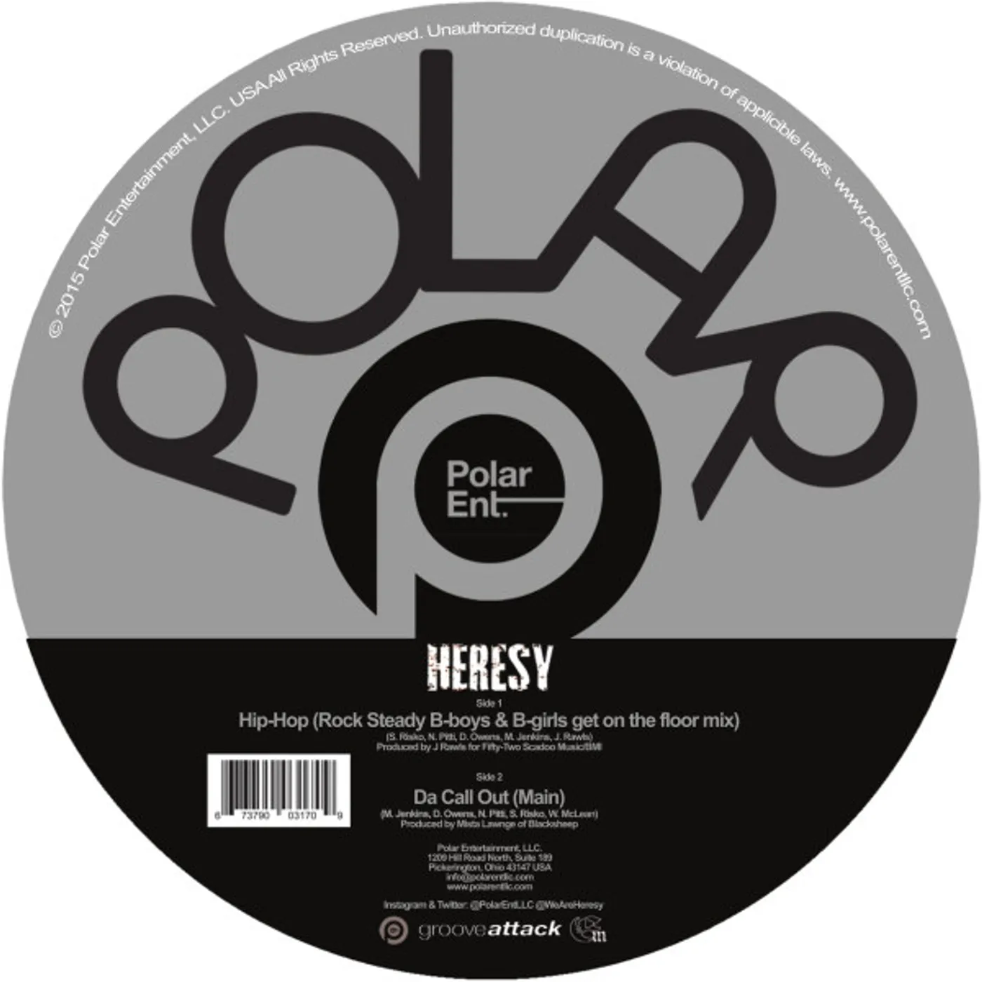 Heresy HIP HOP (REMIX) / DA CALL OUT Vinyl Record