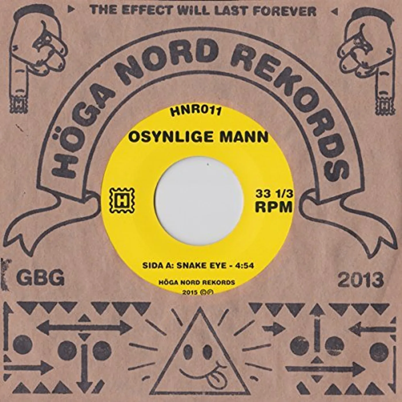 Osynlige Mann SNAKE EYE / ELECTRODES Vinyl Record