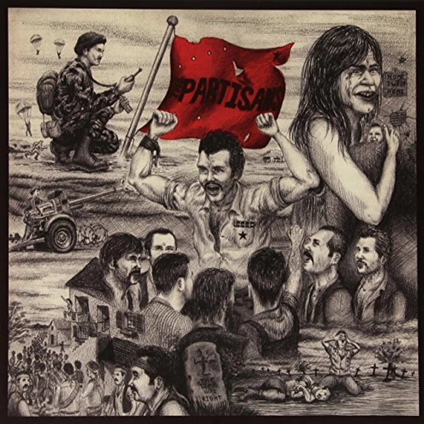 The Partisans TIME WAS NOT RIGHT Vinyl Record - Italy Release