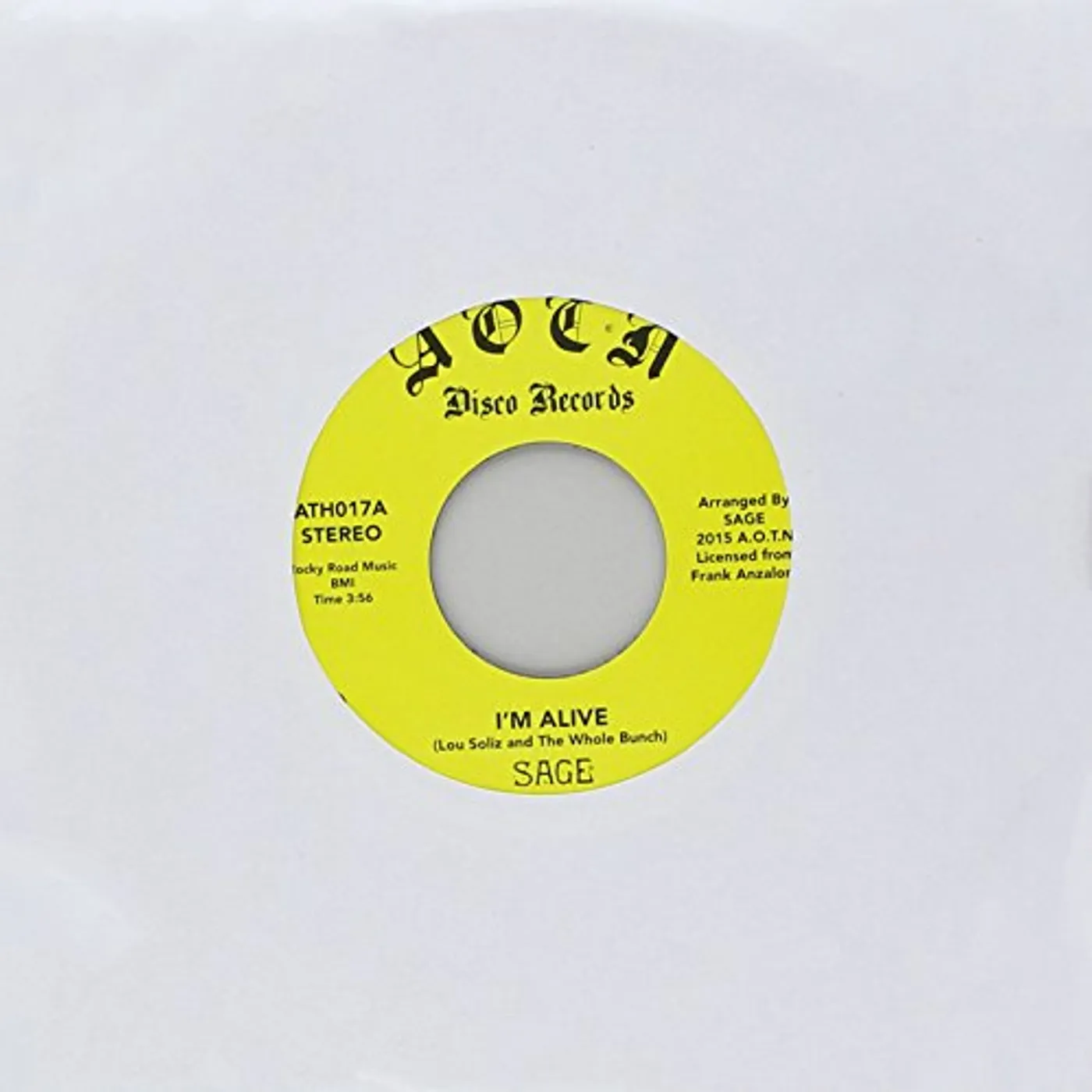 Sage I'M ALIVE Vinyl Record