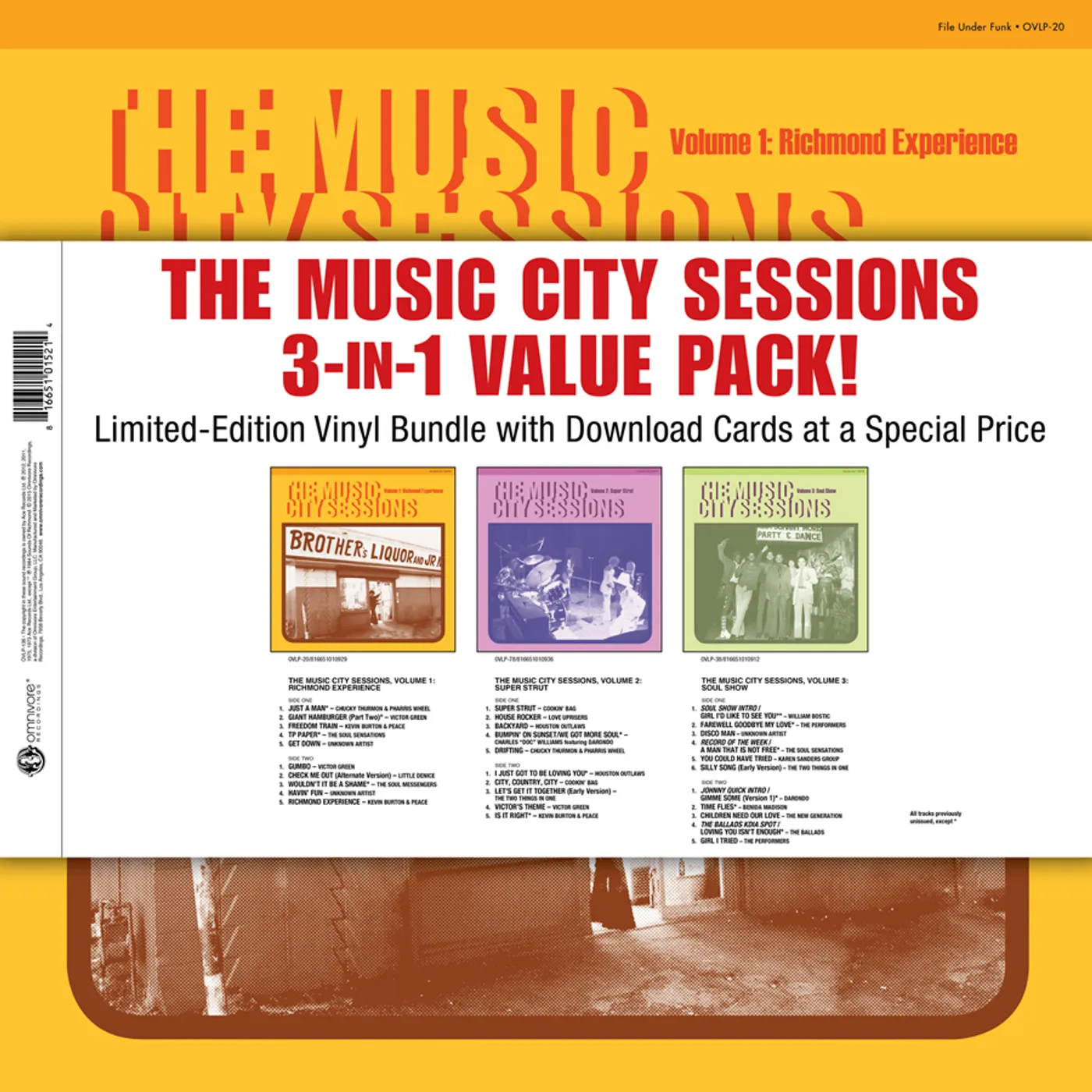 MUSIC CITY SESSIONS 3-IN-1 VALUE PACK Vinyl Record