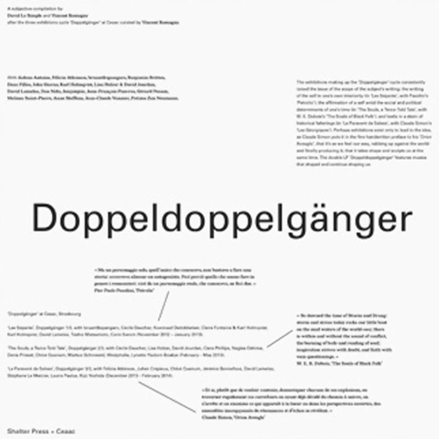DOPPELDOPPELGANGER / VARIOUS Vinyl Record