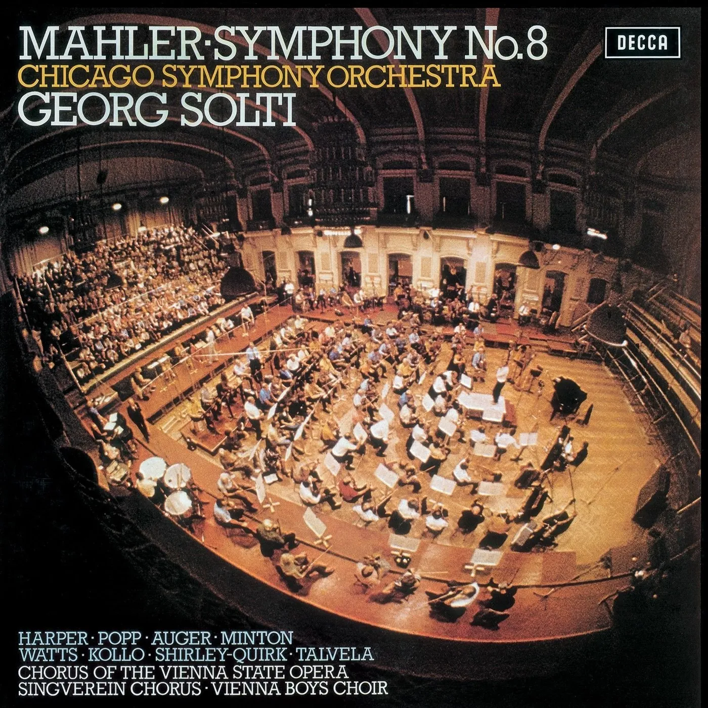 MAHLER / SOLTI / CHICAGO SYMPHONY ORCHESTRA SYMPHONY NO 8 Vinyl Record