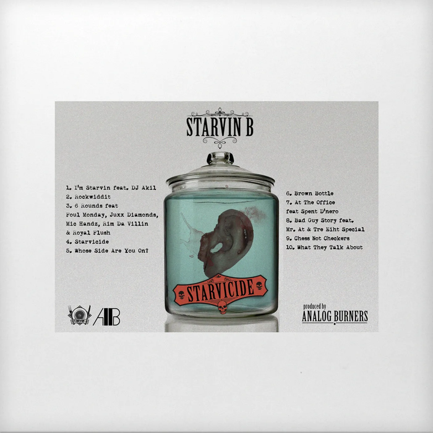 Starvin B Starvicide Vinyl Record