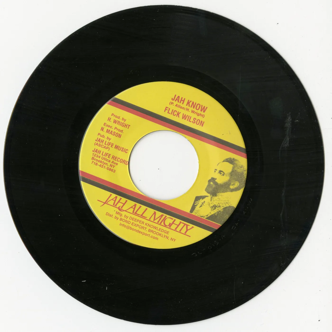 Flick Wilson JAH KNOW Vinyl Record
