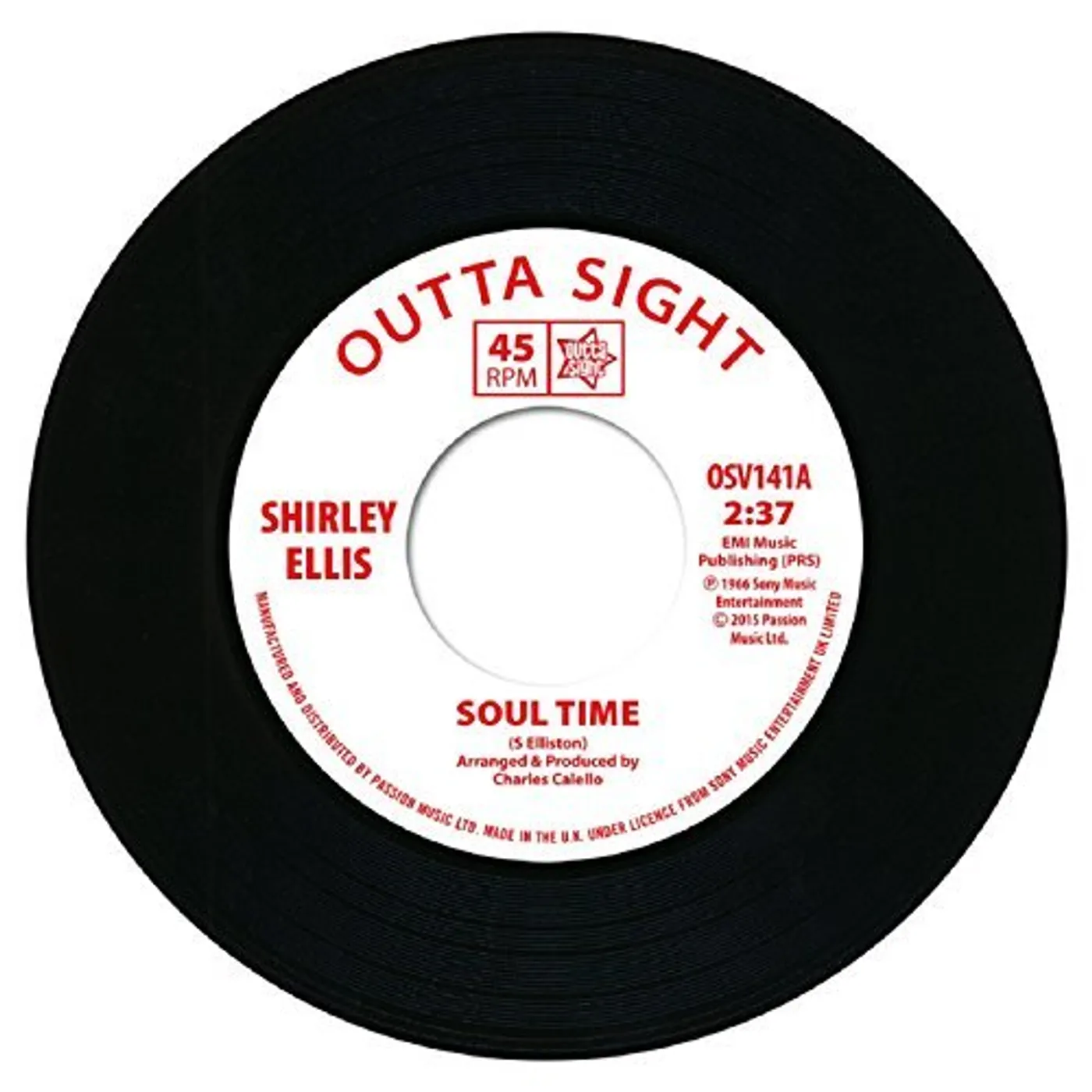 Shirley Ellis / Lynne Randell SOUL TIME/STRANGER IN MY ARMS Vinyl Record