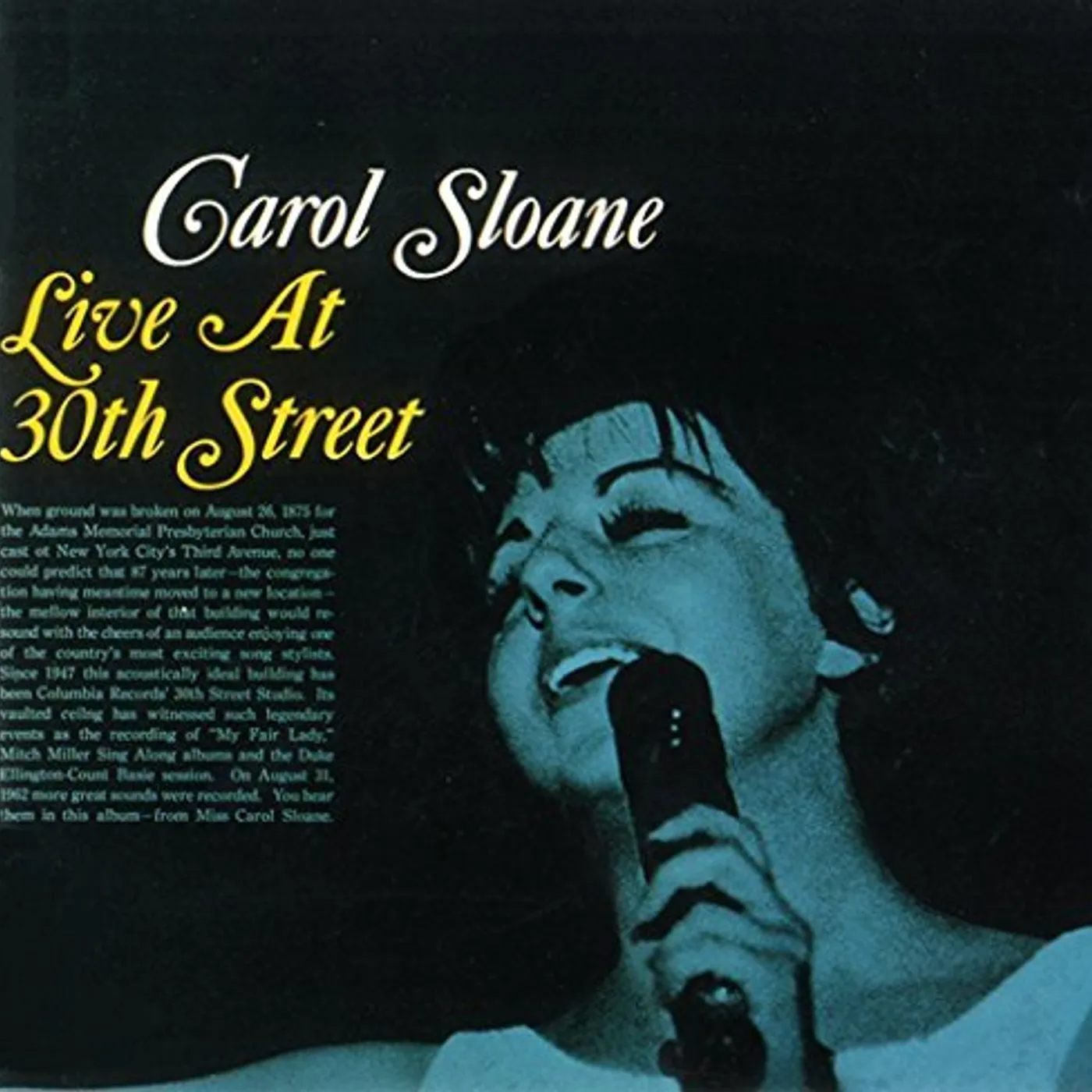 Carol Sloane LIVE AT 30TH STREET CD